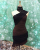 BROWN W/BLACK LACE