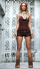 BROWN W/STUDS